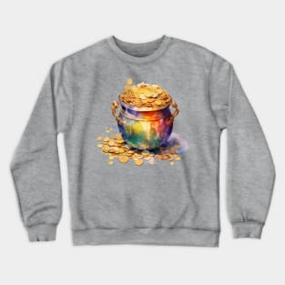 Pot o' Gold in watercolor Crewneck Sweatshirt